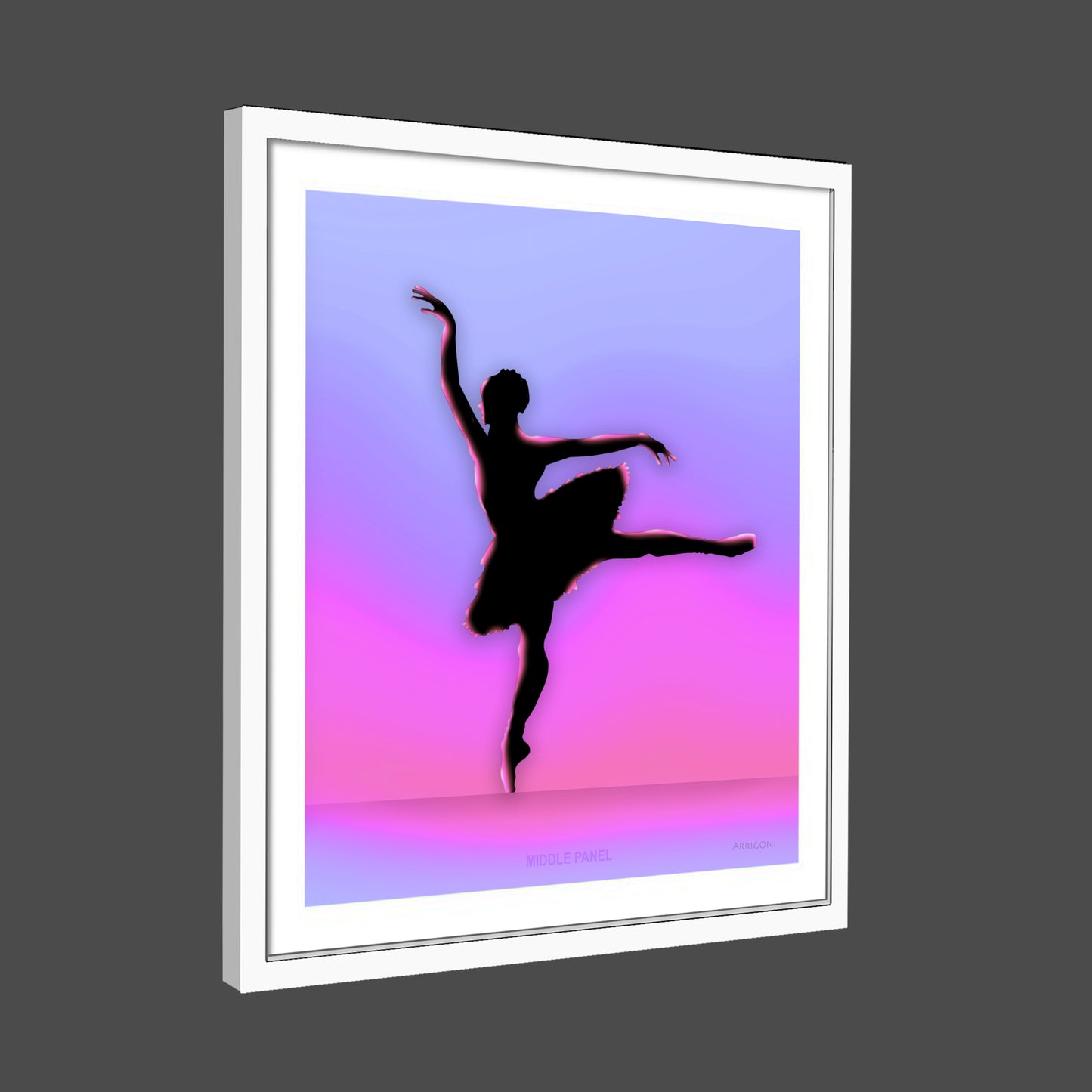 BALLERINA MIDDLE PANEL (FINE ART PAPER PRINT FRAMED)