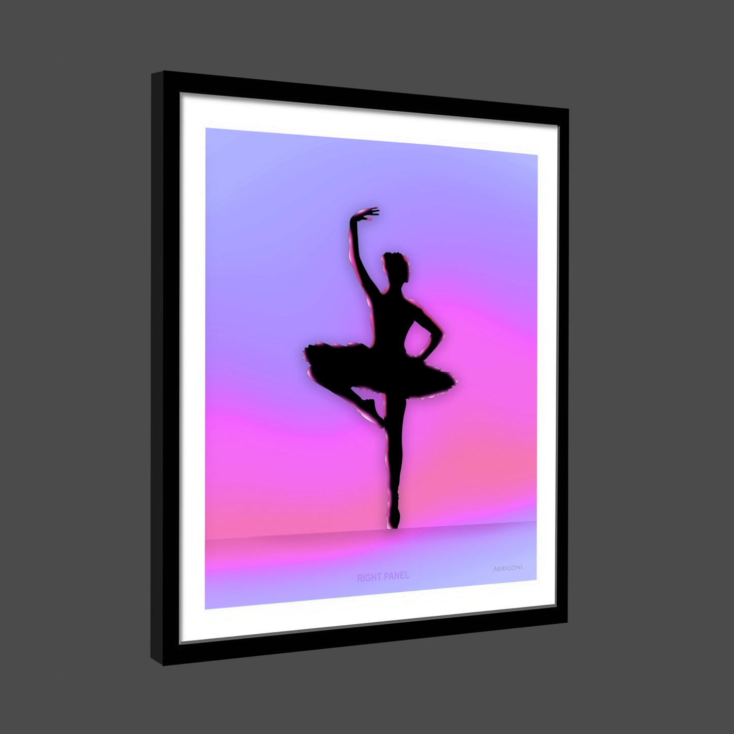 BALLERINA RIGHT PANEL (FINE ART PAPER PRINT FRAMED)