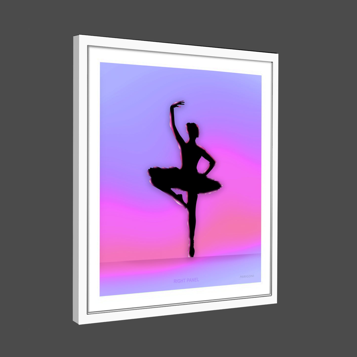 BALLERINA RIGHT PANEL (FINE ART PAPER PRINT FRAMED)