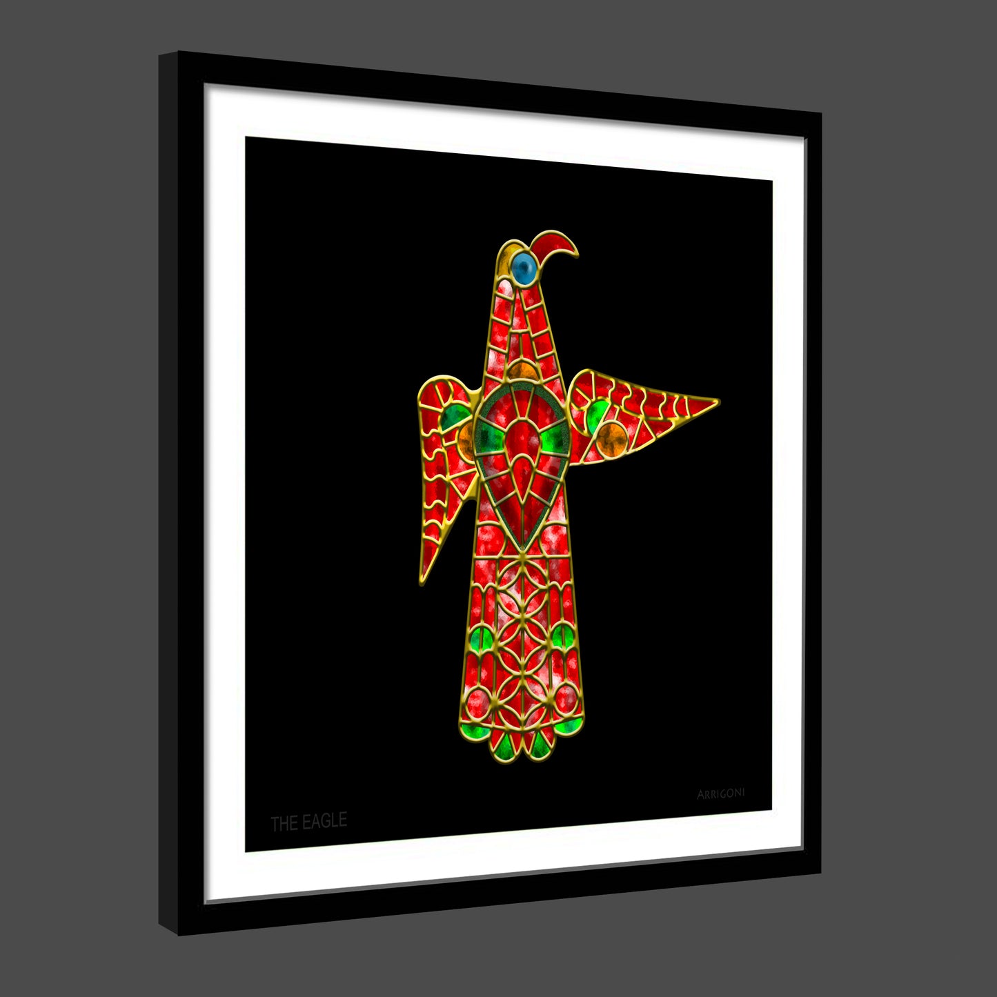THE EAGLE (FINE ART PAPER PRINT FRAMED)