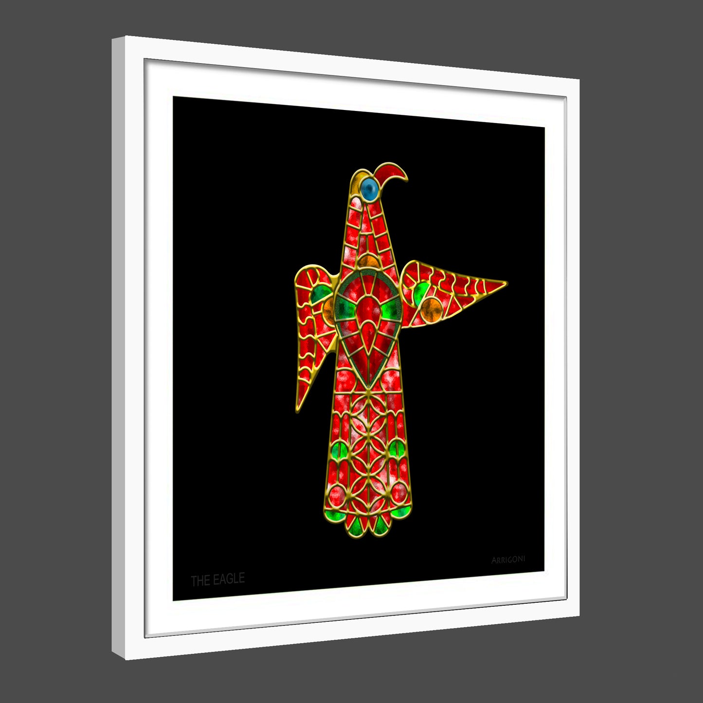 THE EAGLE (FINE ART PAPER PRINT FRAMED)