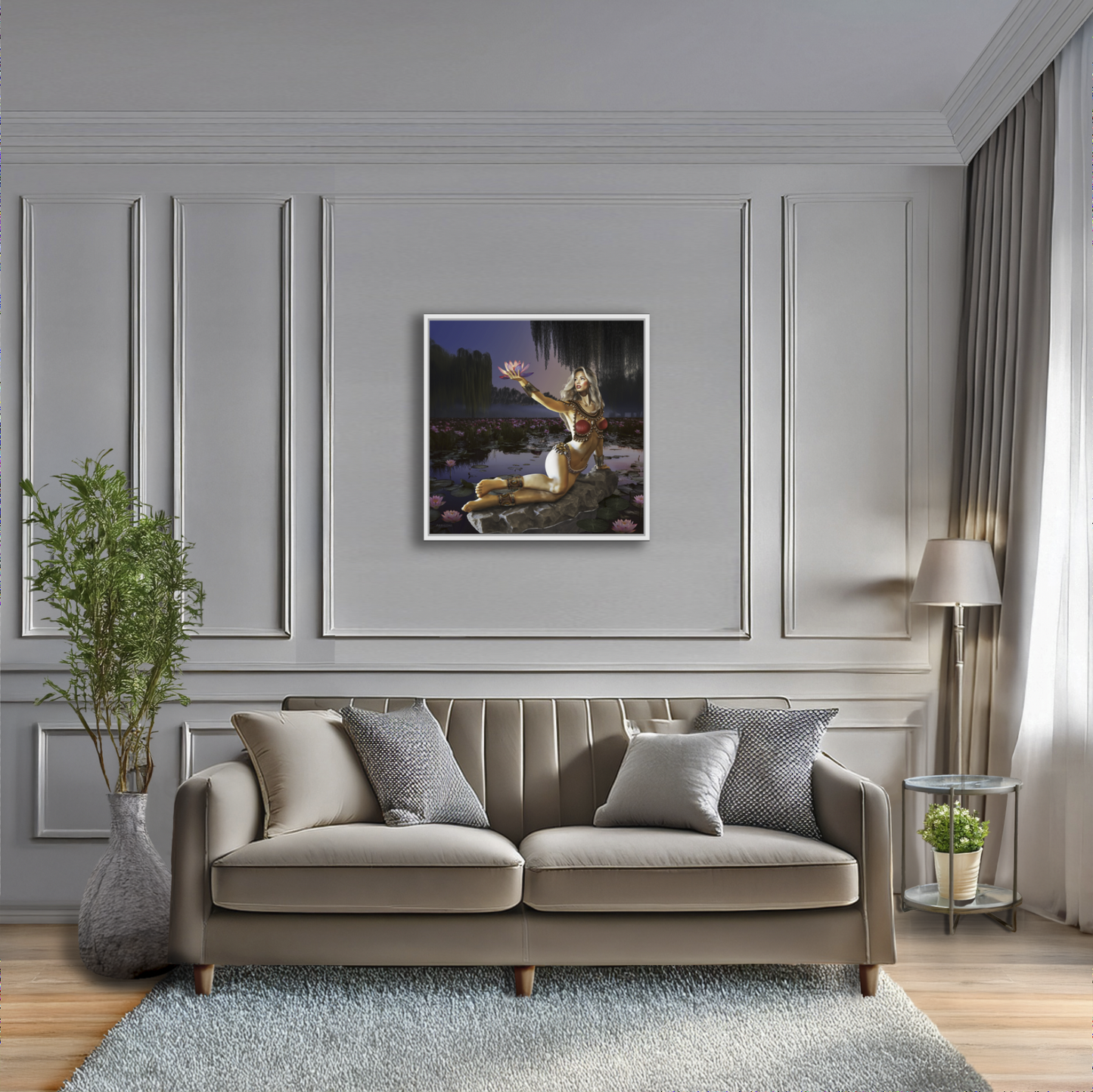 LADY OF THE LAKE (CANVAS FRAMED)