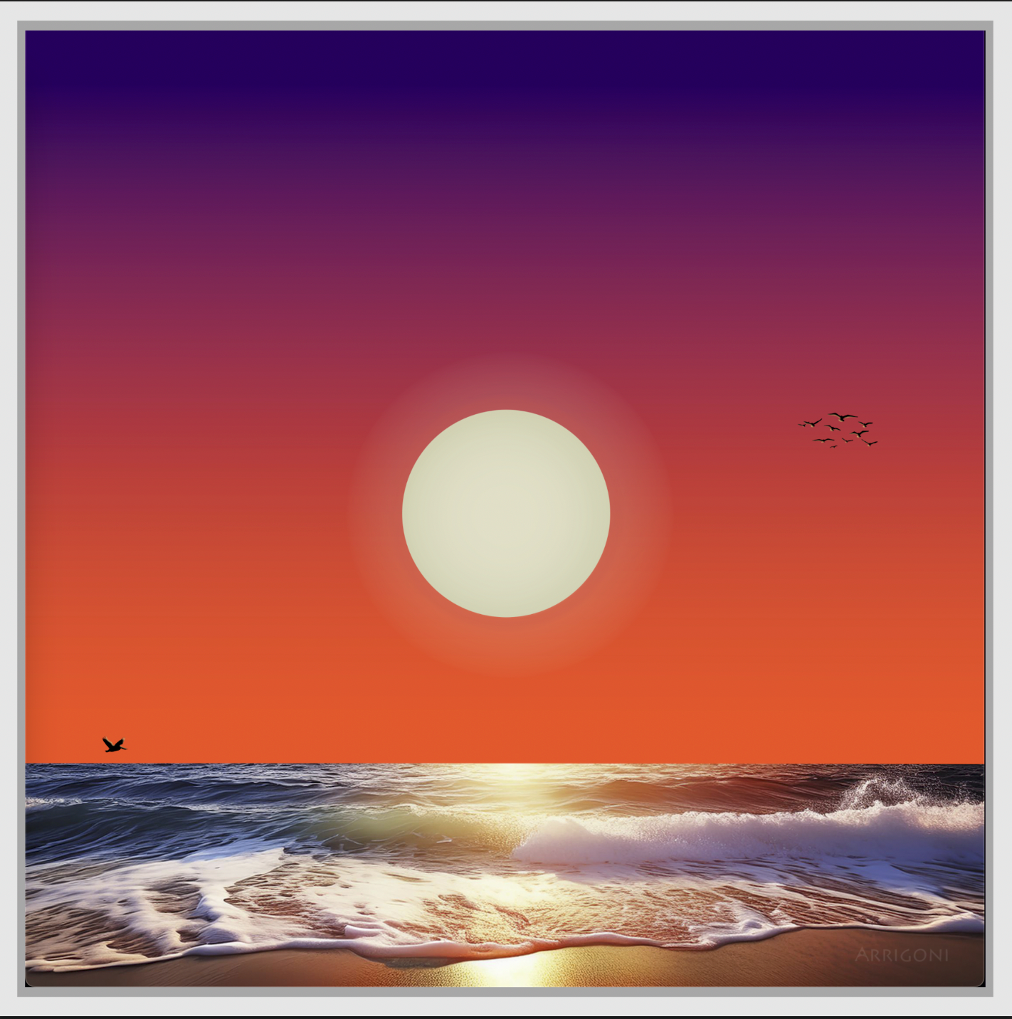 OCEAN SURF (CANVAS FRAMED)