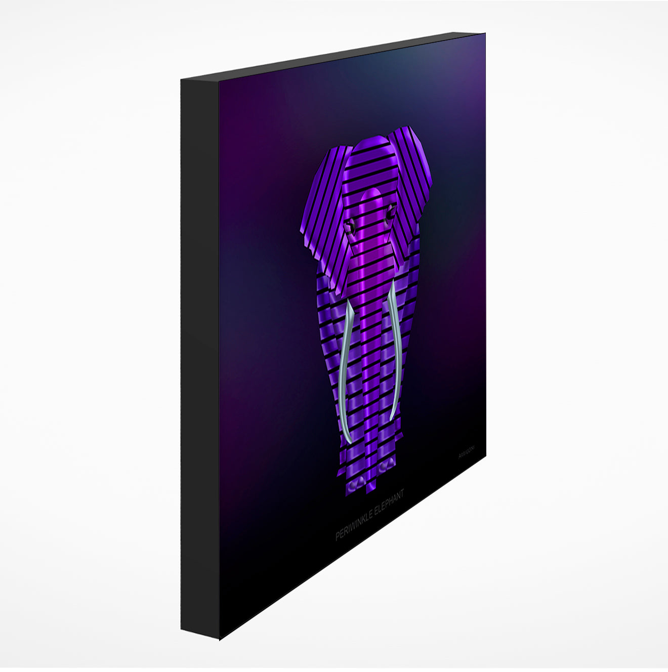 PERIWINKLE ELEPHANT (GALLERY WRAPPED CANVAS)
