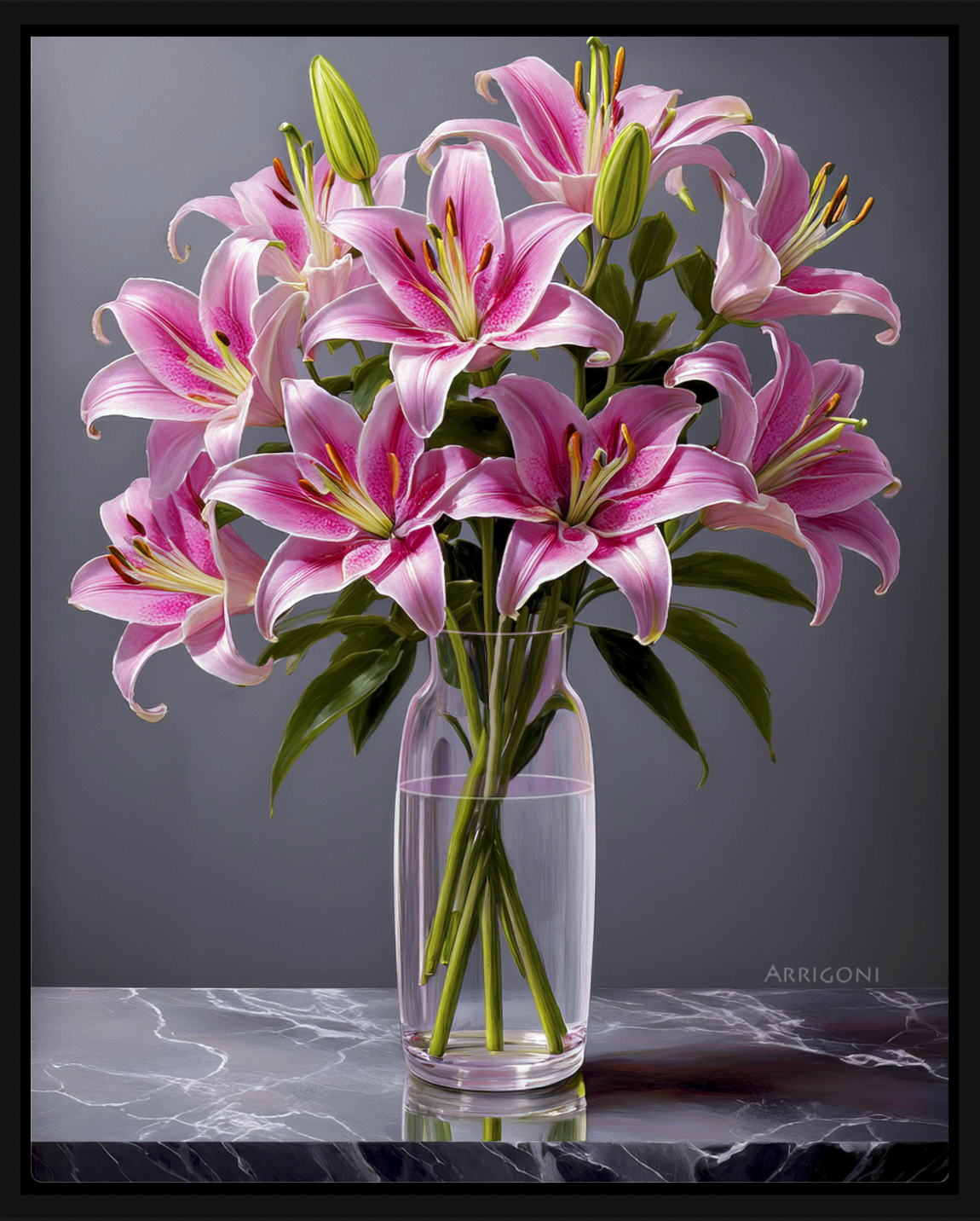STARGAZERS PINK (CANVAS FRAMED)