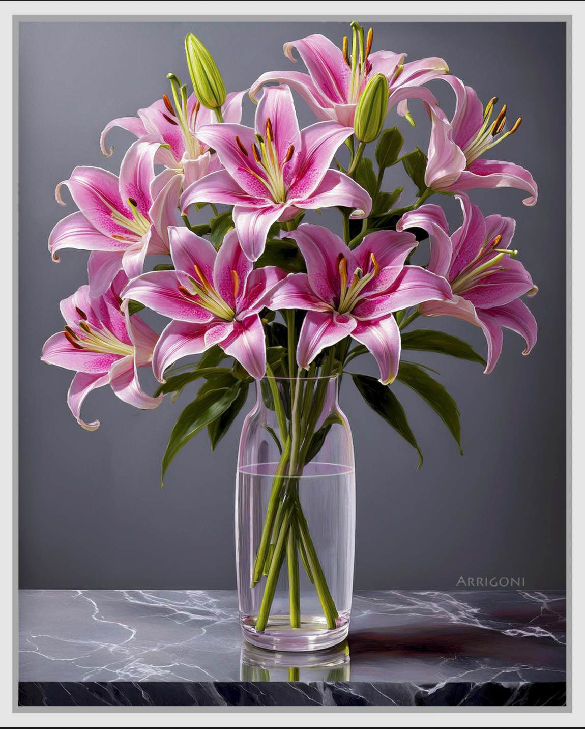 STARGAZERS PINK (CANVAS FRAMED)