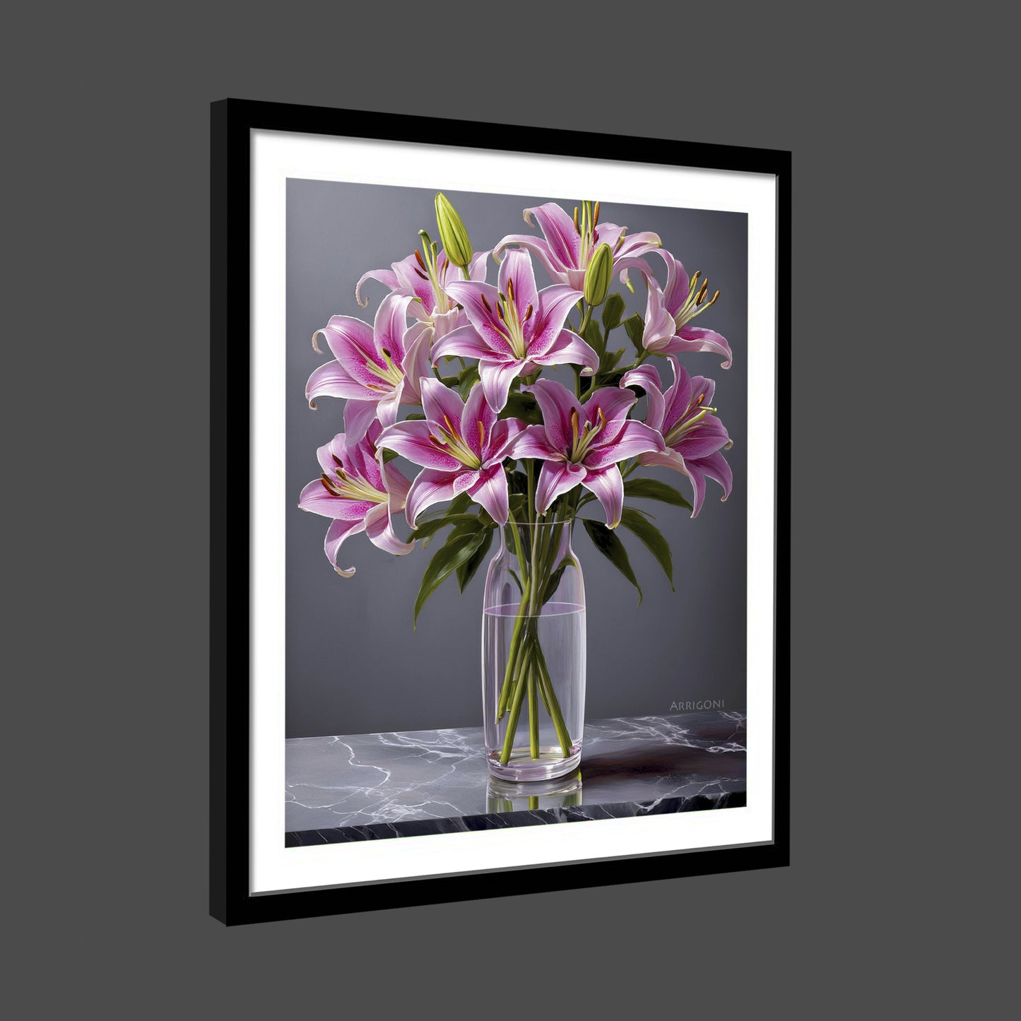 STARGAZERS PINK (FINE ART PAPER PRINT FRAMED)