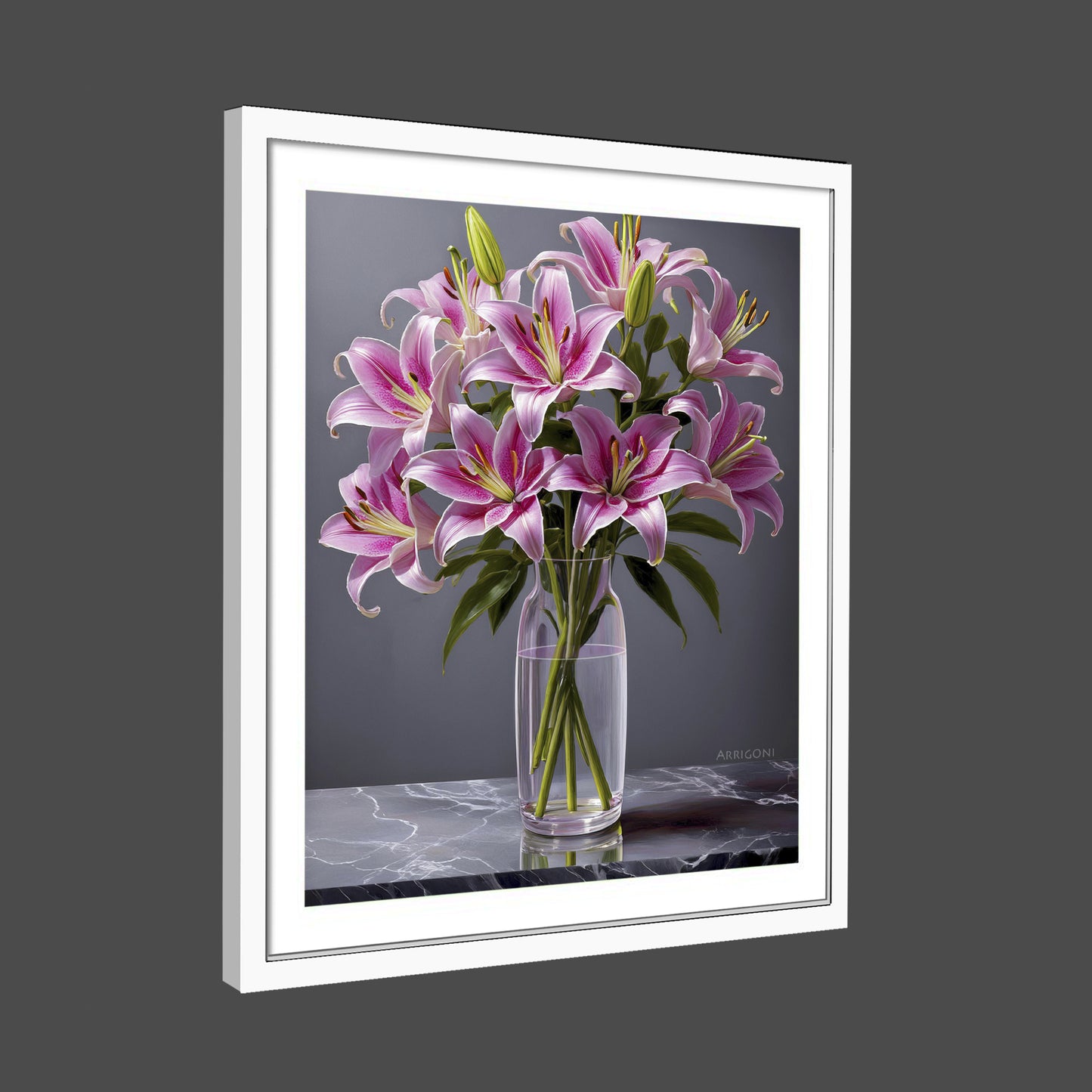 STARGAZERS PINK (FINE ART PAPER PRINT FRAMED)