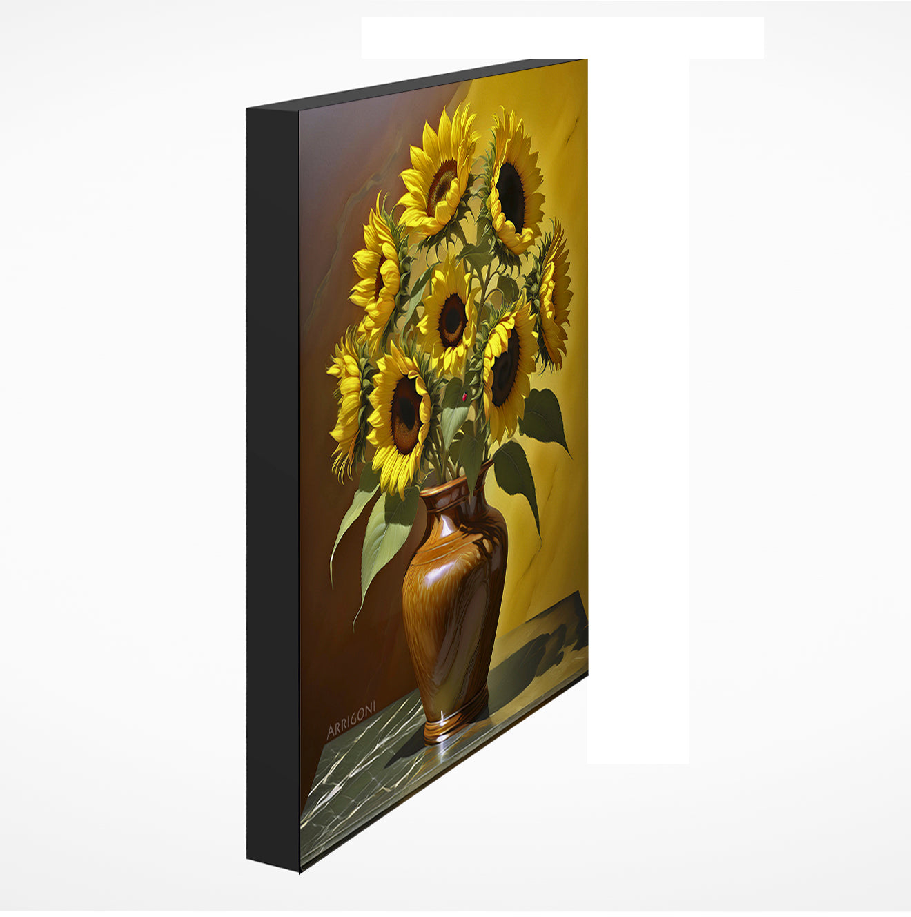 SUNFLOWERS YELLOW (GALLERY WRAPPED CANVAS)