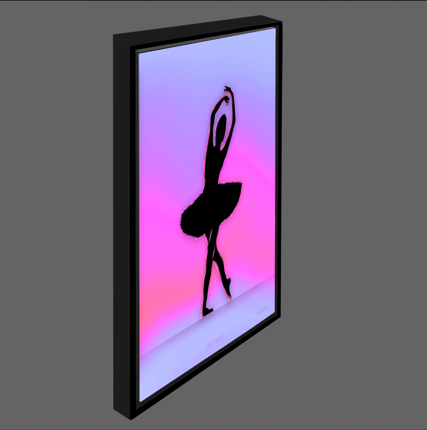 BALLERINA LEFT PANEL (CANVAS FRAMED)