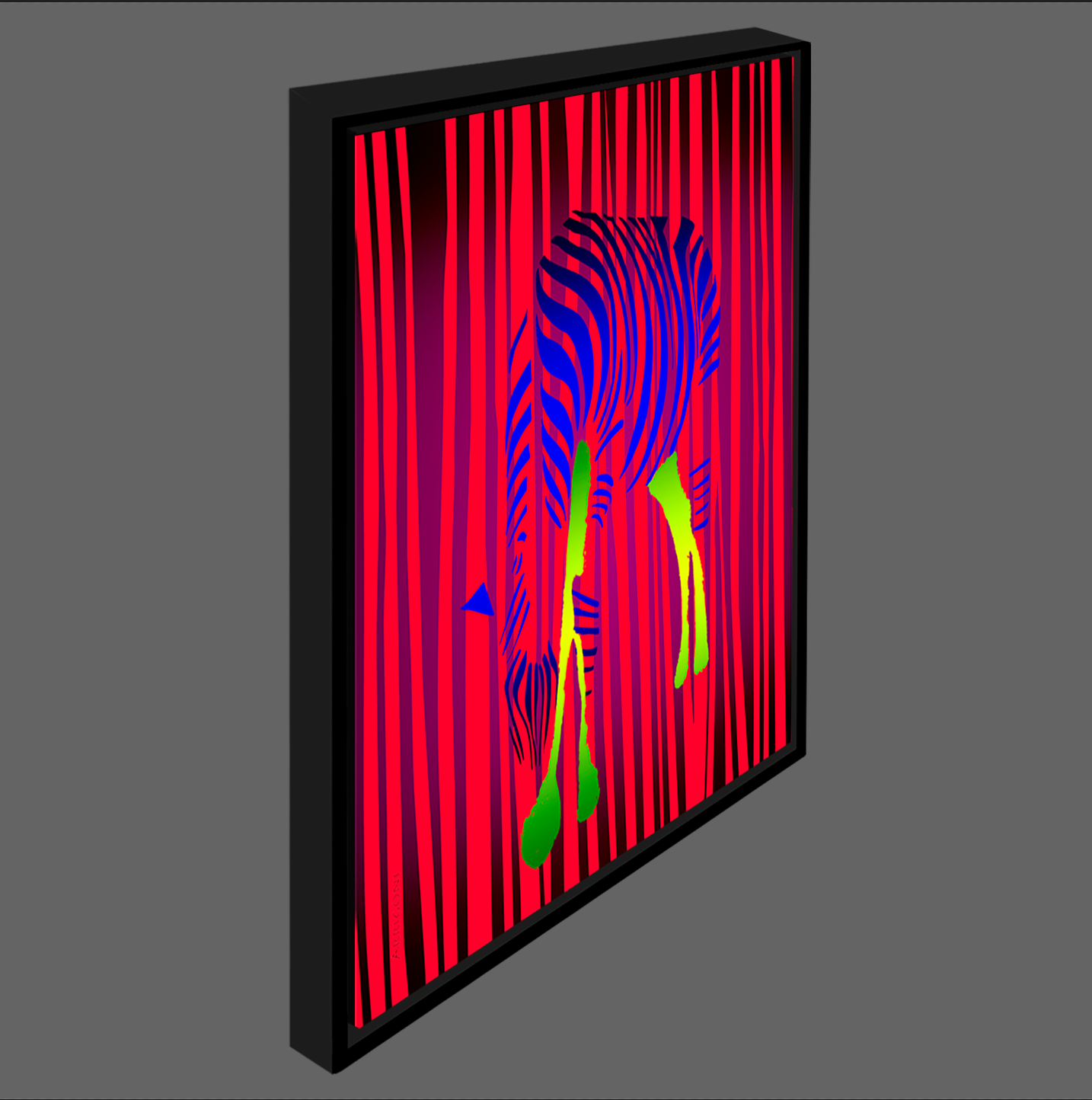 ZEBRA (CANVAS FRAMED)