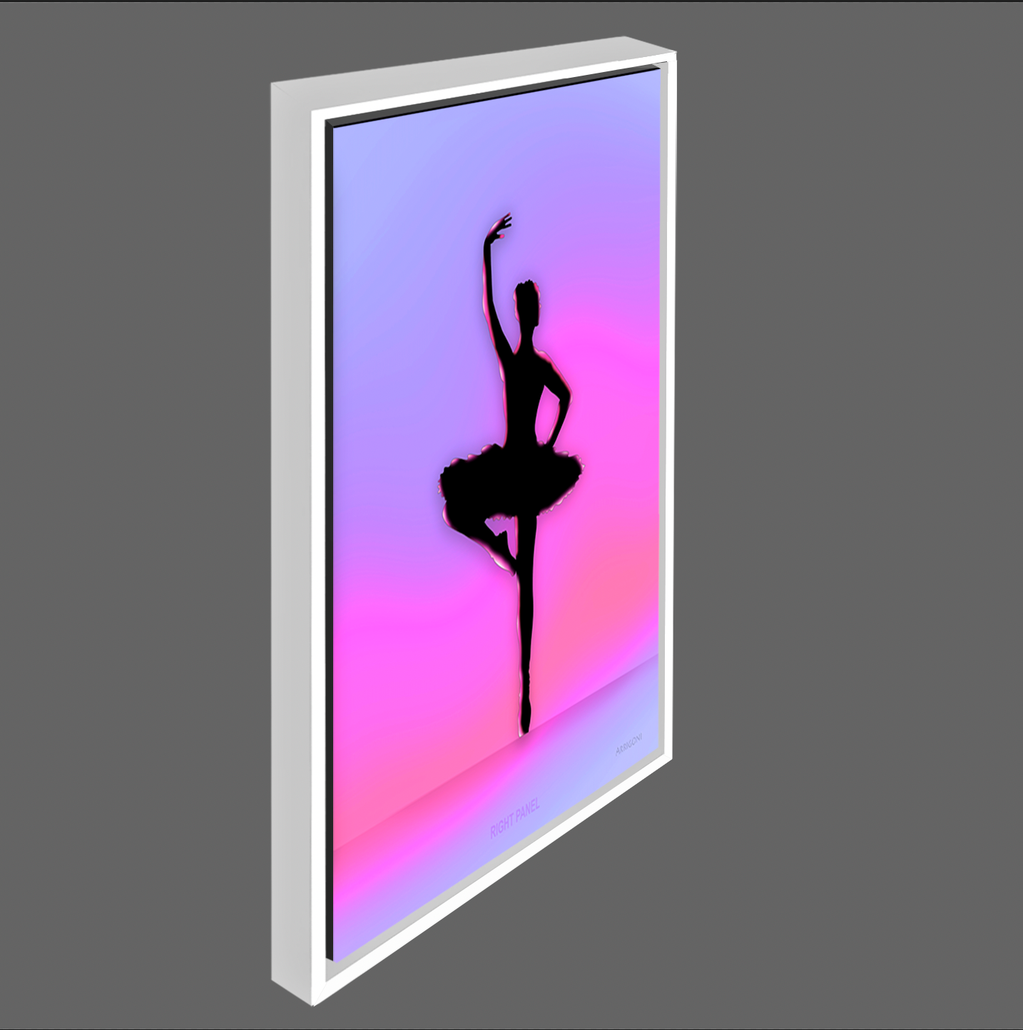 BALLERINA RIGHT PANEL (CANVAS FRAMED)
