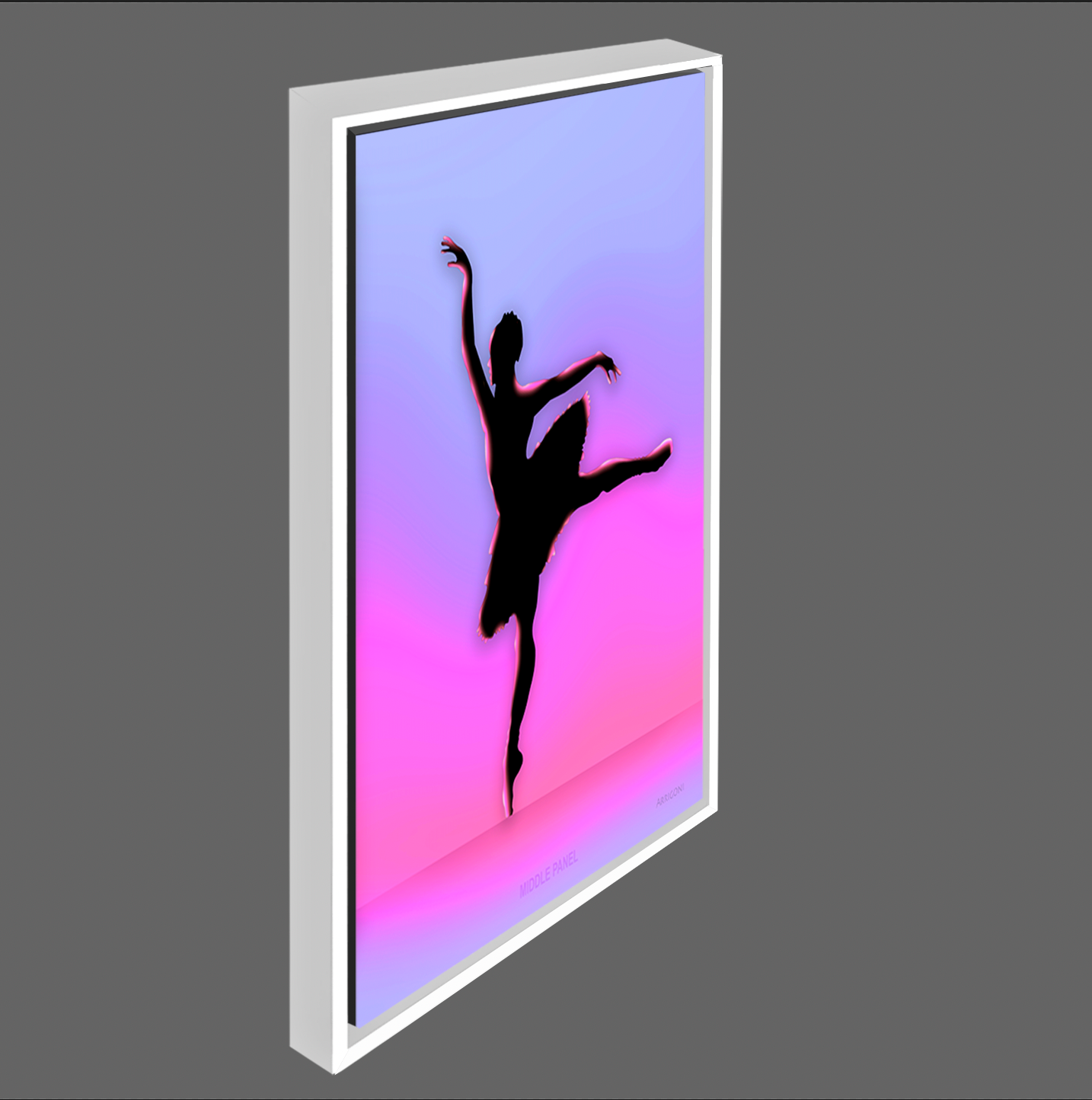 BALLERINA MIDDLE PANEL (CANVAS FRAMED)