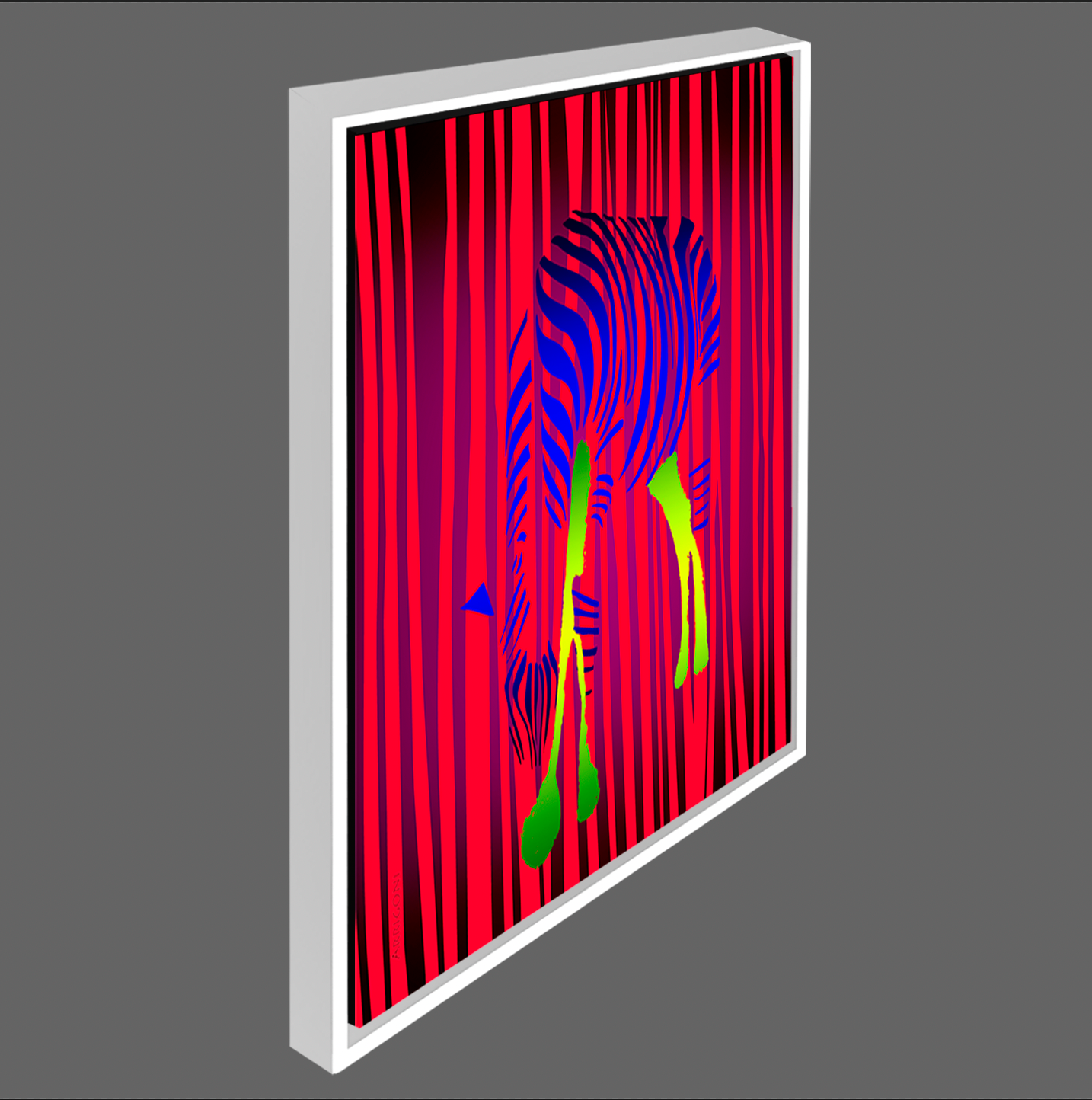 ZEBRA (CANVAS FRAMED)