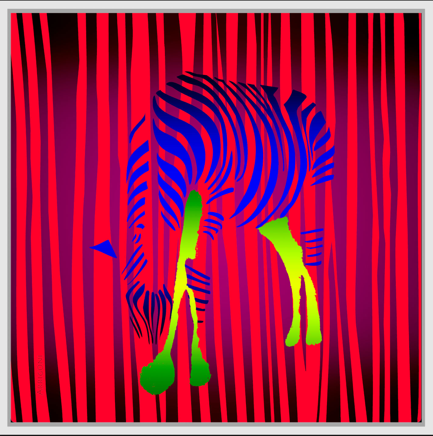 ZEBRA (CANVAS FRAMED)