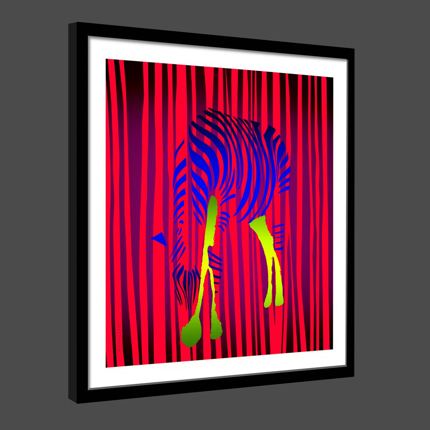 ZEBRA (FINE ART PAPER PRINT FRAMED)