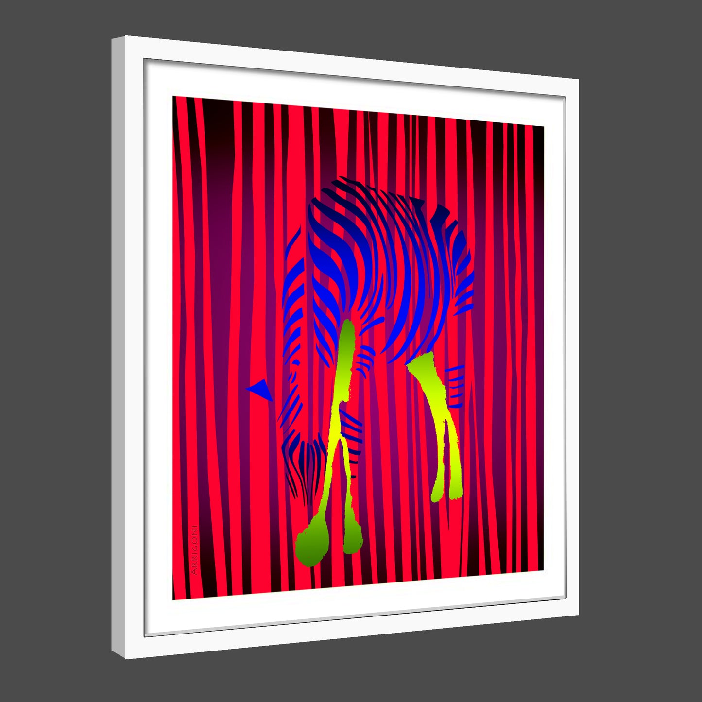 ZEBRA (FINE ART PAPER PRINT FRAMED)