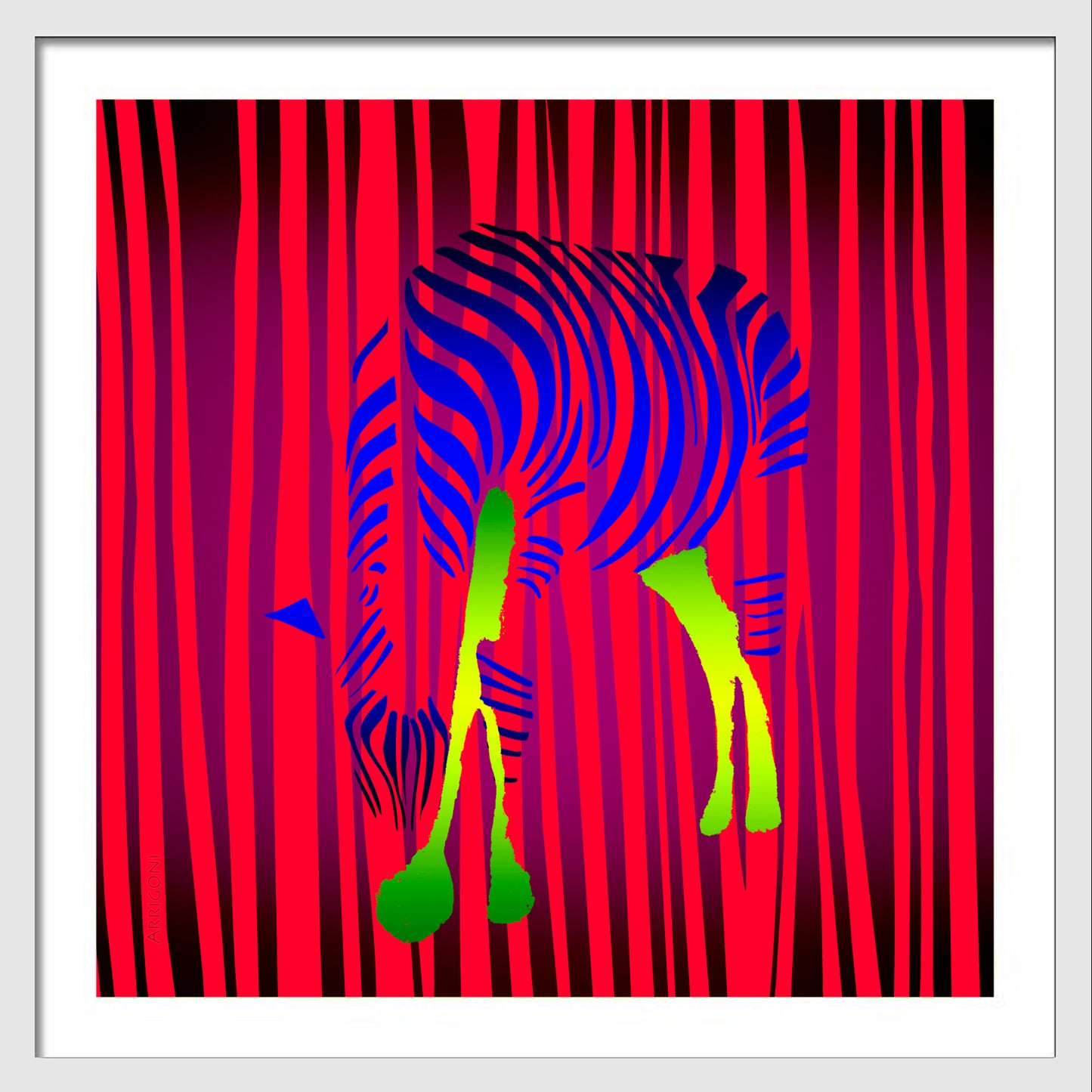 ZEBRA (FINE ART PAPER PRINT FRAMED)