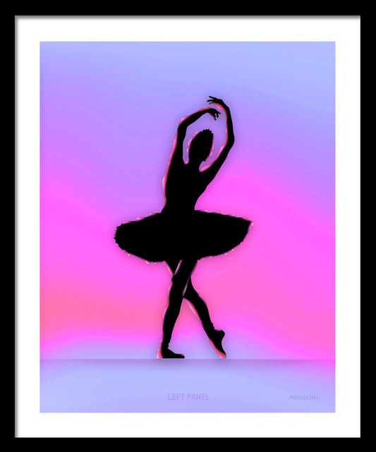 BALLERINA LEFT PANEL (FINE ART PAPER PRINT FRAMED)