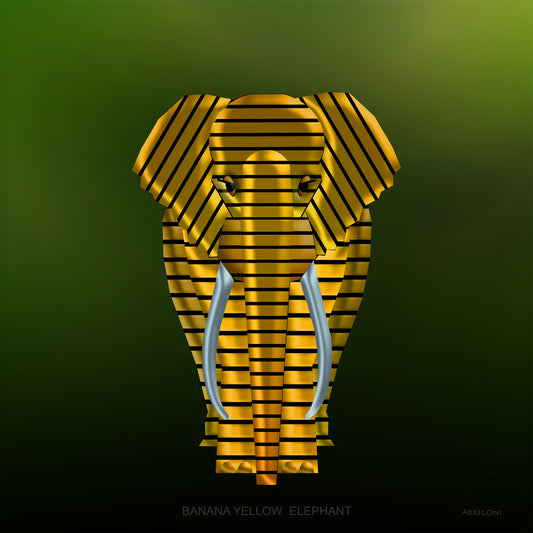 YELLOW BANANA ELEPHANT (CANVAS ONLY)