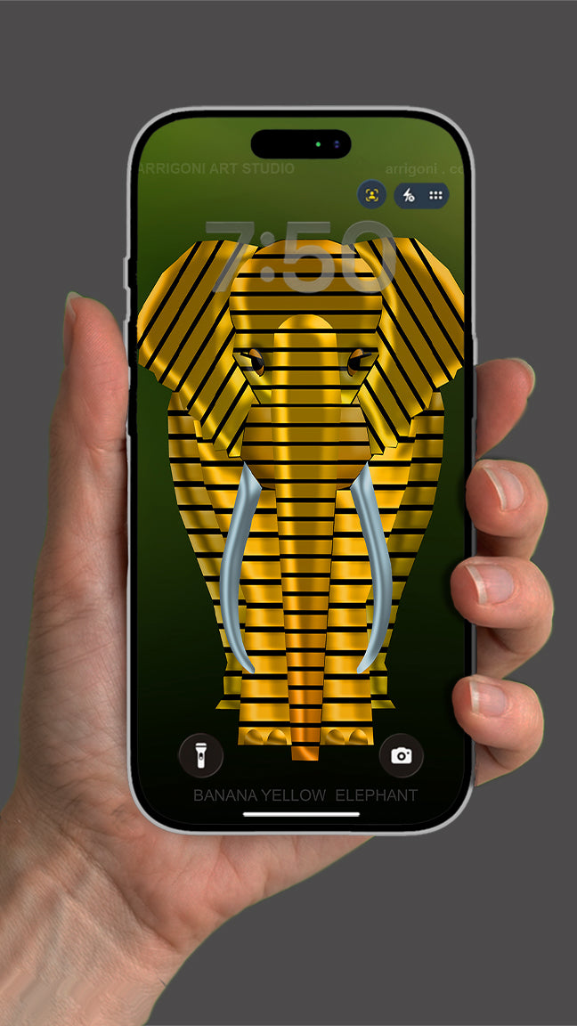 YELLOW BANANA ELEPHANT ( Digital File Vertical Format )