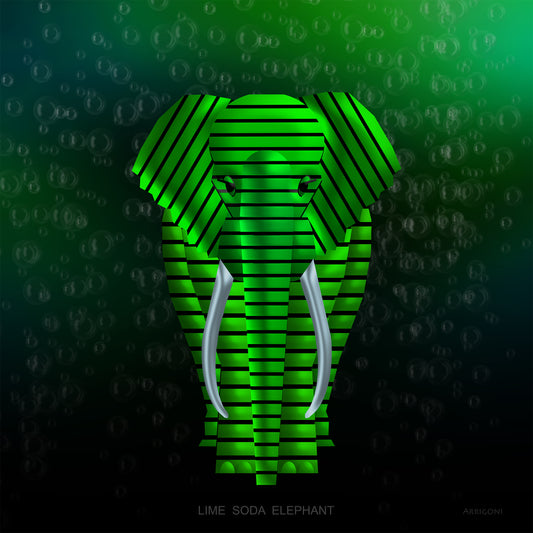 LIME SODA ELEPHANT (CANVAS ONLY)
