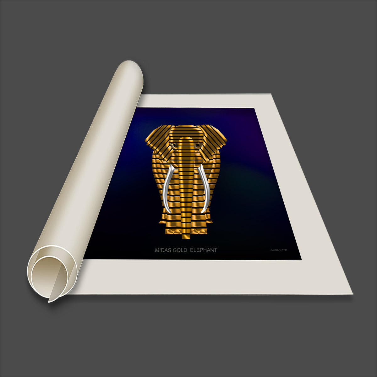 MIDAS GOLD ELEPHANT (CANVAS ONLY)