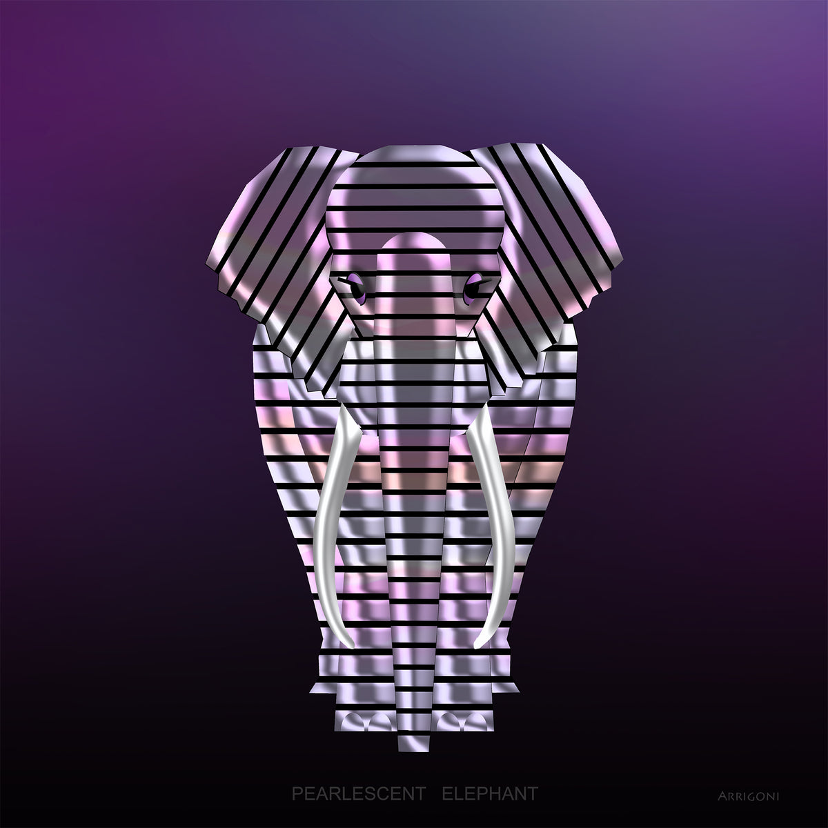 PEARLESCENCE ELEPHANT (CANVAS ONLY)