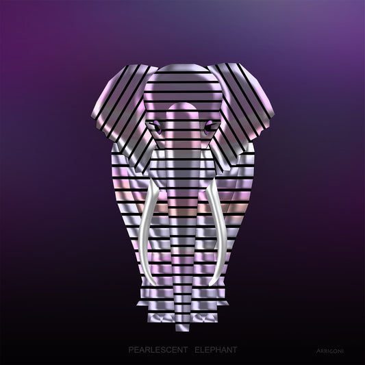 PEARLESCENCE ELEPHANT (CANVAS ONLY)
