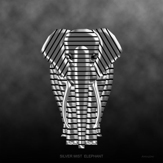 SILVER MIST ELEPHANT (CANVAS ONLY)