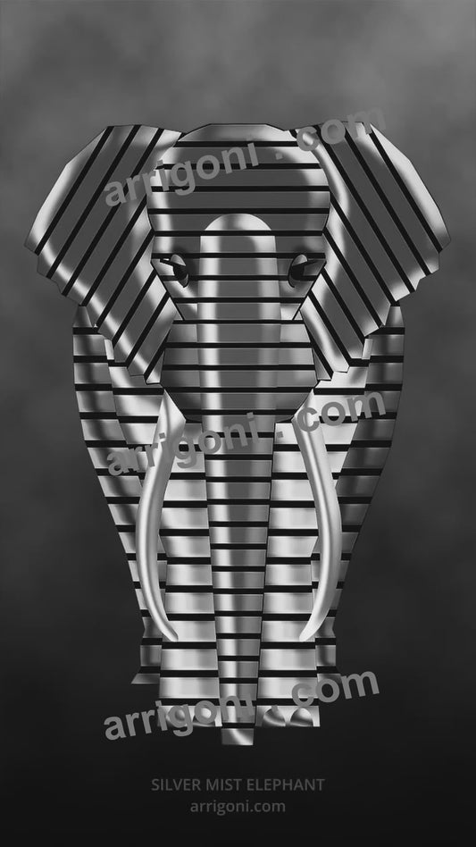 SILVER MIST ELEPHANT ( vertical format ) SHORT VIDEO